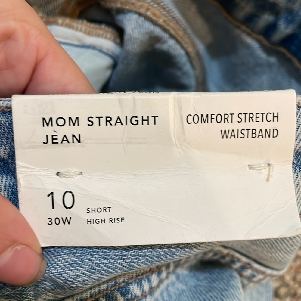Womens New American Eagle Mom Straight Jean Short High Rise - Picture 5 of 9